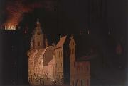 Pehr Hillestrom Eldsvada wide Hogbergsgatan oil painting artist